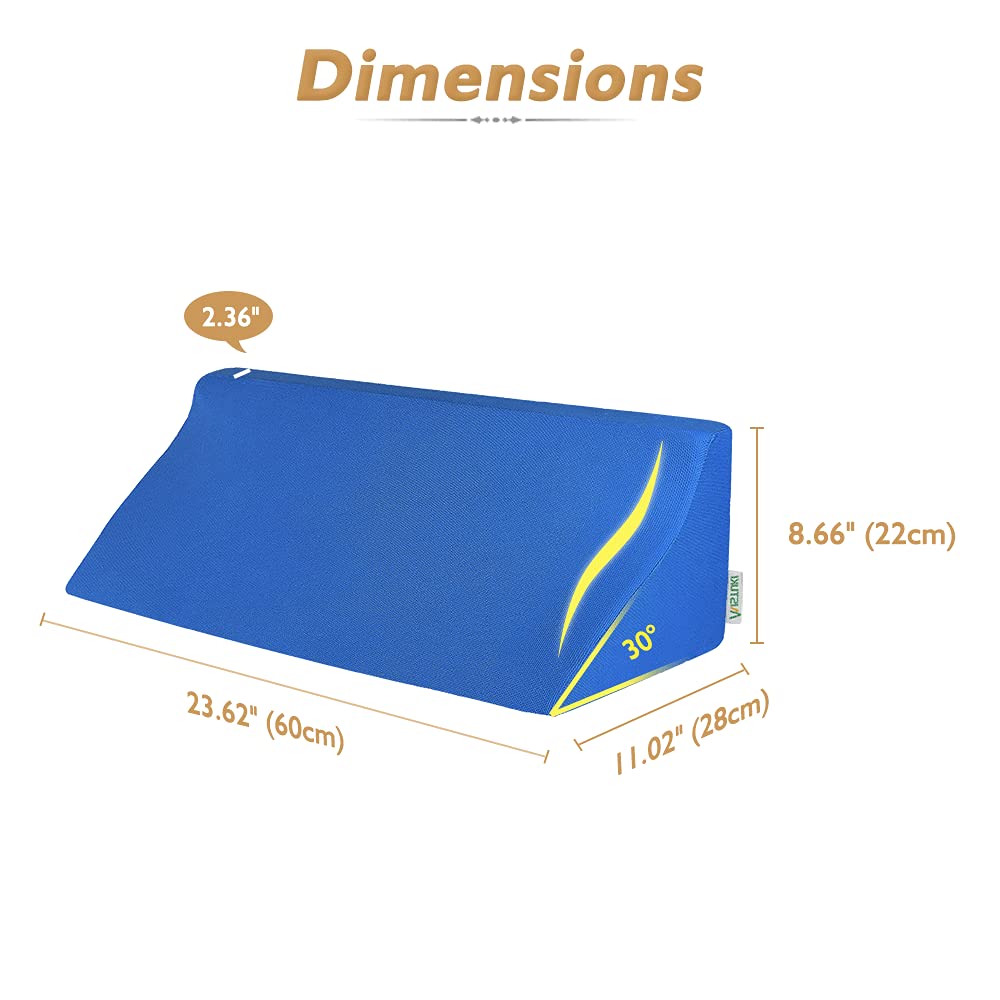 NEPPT Wedge Pillows for Sleeping Foam Bed Wedges Body Positioners 30 Degree  Incline Pillow for Adults, Side Sleeping, Back Pain, Medical Elevated