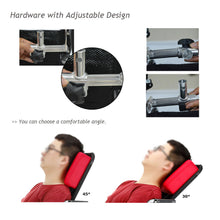 Load image into Gallery viewer, Neck Support Wheelchair Headrest Head Padding Portable Adjustable Cushion Red
