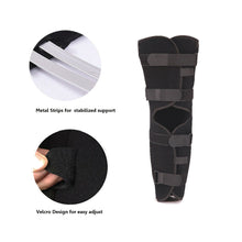 Load image into Gallery viewer, Knee Immobilizer Splint Leg Brace, 20.5&quot; Full Leg Straight Support Adjustable M
