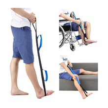 Cargar imagen en el visor de la galería, Leg Lifter Strap Rigid Foot Lifter &amp; Hand Grip Therapy Bands Handicap Disability Aids
