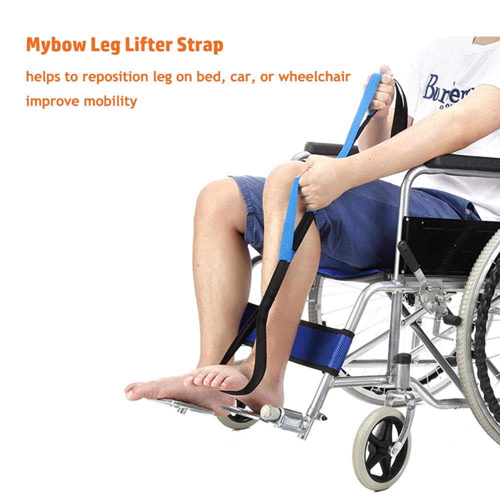 Leg Lifter Strap Rigid Foot Lifter & Hand Grip Therapy Bands Handicap Disability Aids