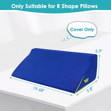 Load image into Gallery viewer, NEPPT Wedge Pillowcase Bed Wedge Pillow Cover with Zippers Only Suitable for R-Type Wedge Pillows - Comforts Hypoallergenic, Machine Washable Case Only (1 Replacement Cover)
