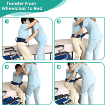 Cargar imagen en el visor de la galería, Gait Belt Patient Lift Transfer Board Slide Sling Transport Grip Belts
